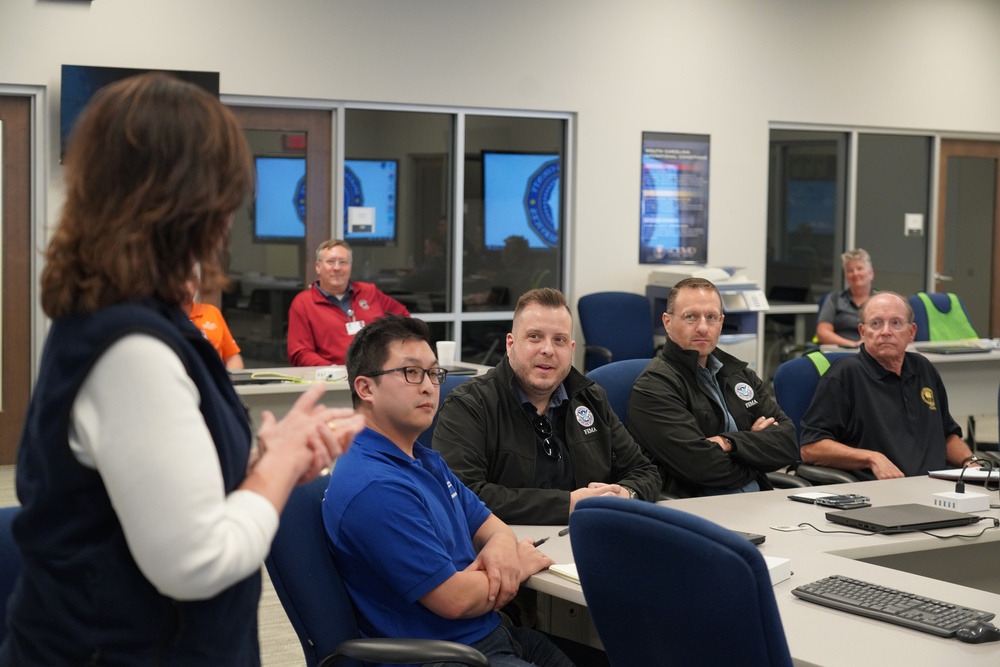 FEMA and SBA's Associate Administrators Visit Spartansburg's Emergency Operation Center in SC.