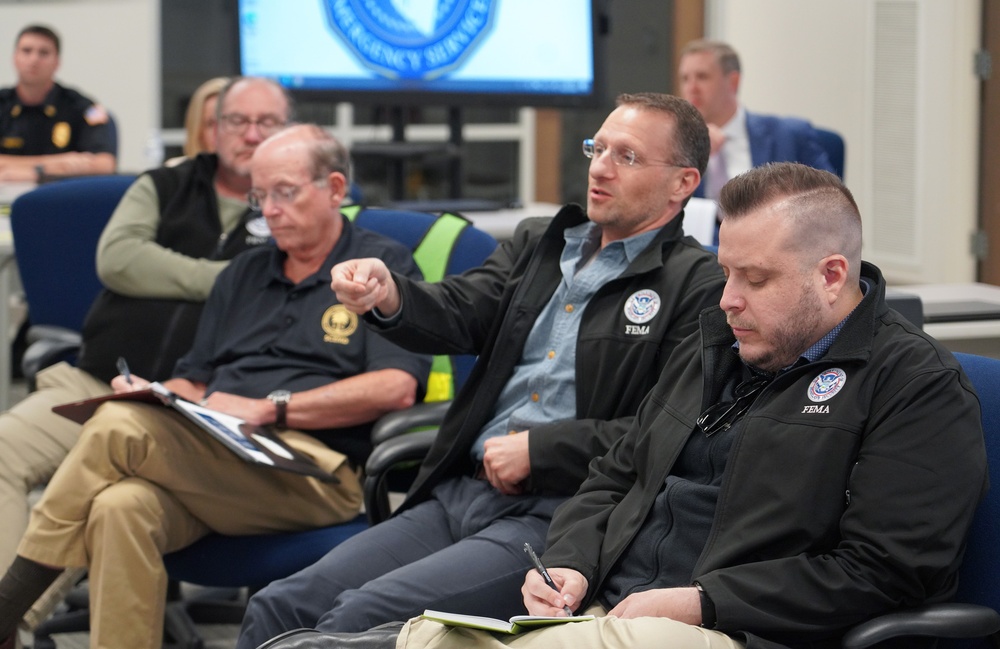 FEMA and SBA's Associate Administrators Visit Spartanburg's Emergency Operation Center in SC.