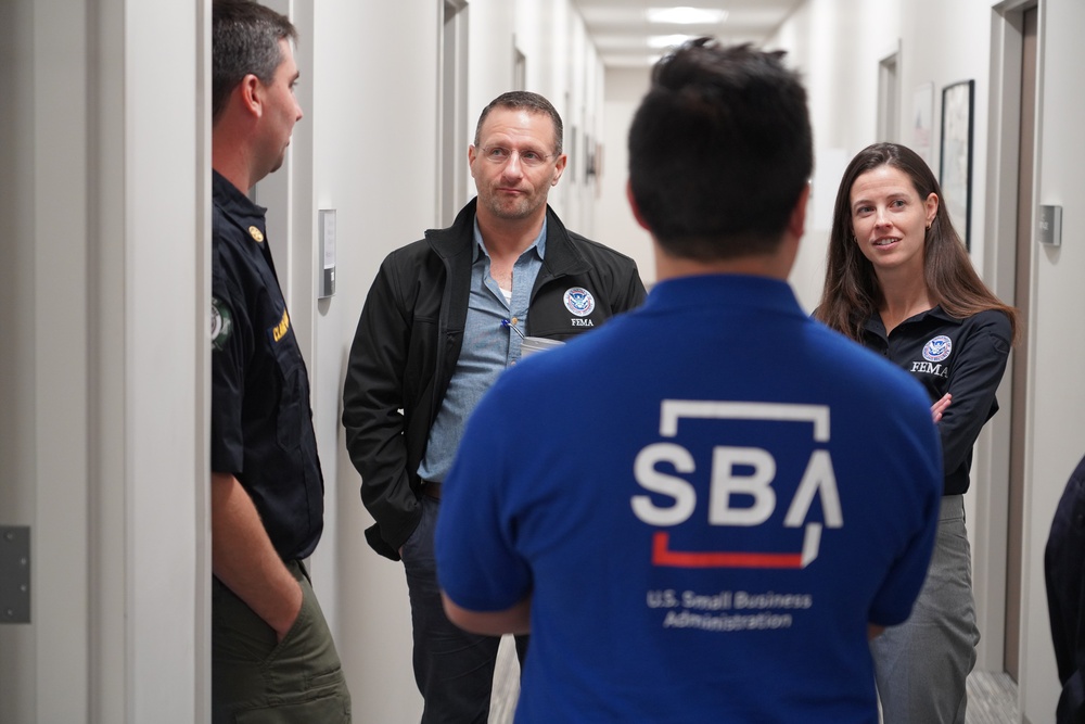 FEMA and SBA's Associate Administrators Visit Spartanburg's Emergency Operation Center in SC.