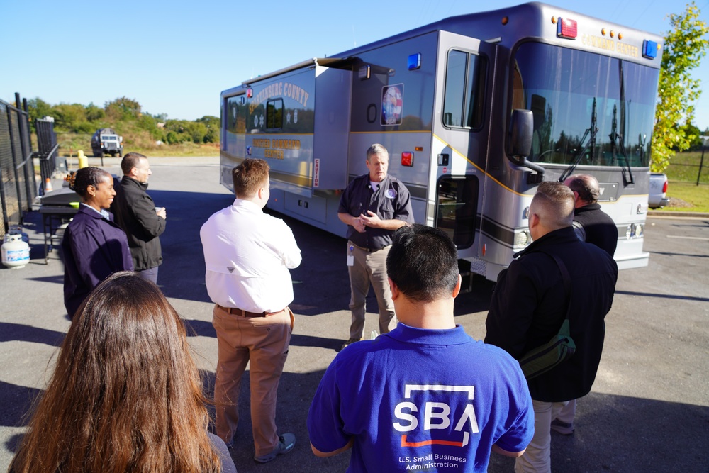 FEMA and SBA's Associate Administrators Visit Spartanburg's Emergency Operation Center in SC.