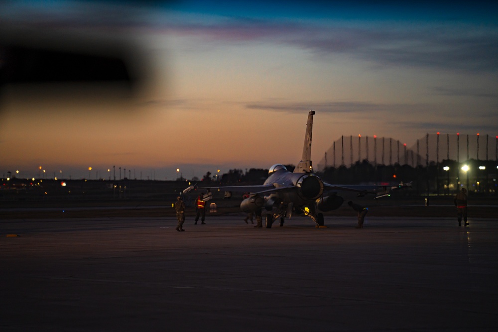 114th Fighter Wing conducts evening operations