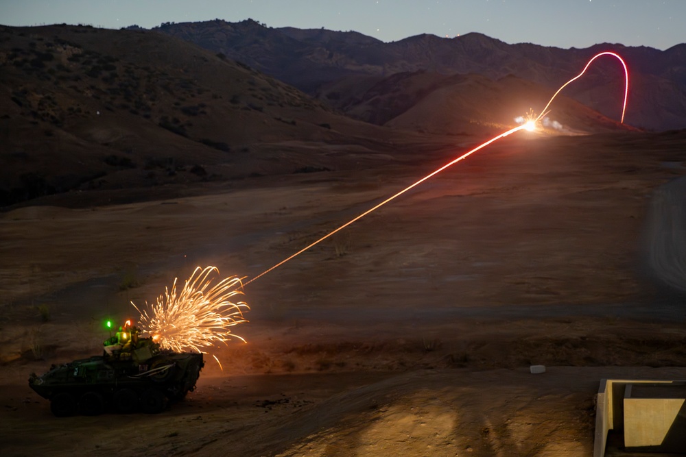 LAR Co. Conducts Low-Light Live-Fire Range at Camp Pendleton