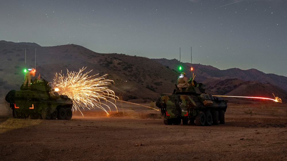 LAR Co. Conducts Low-Light Live-Fire Range at Camp Pendleton