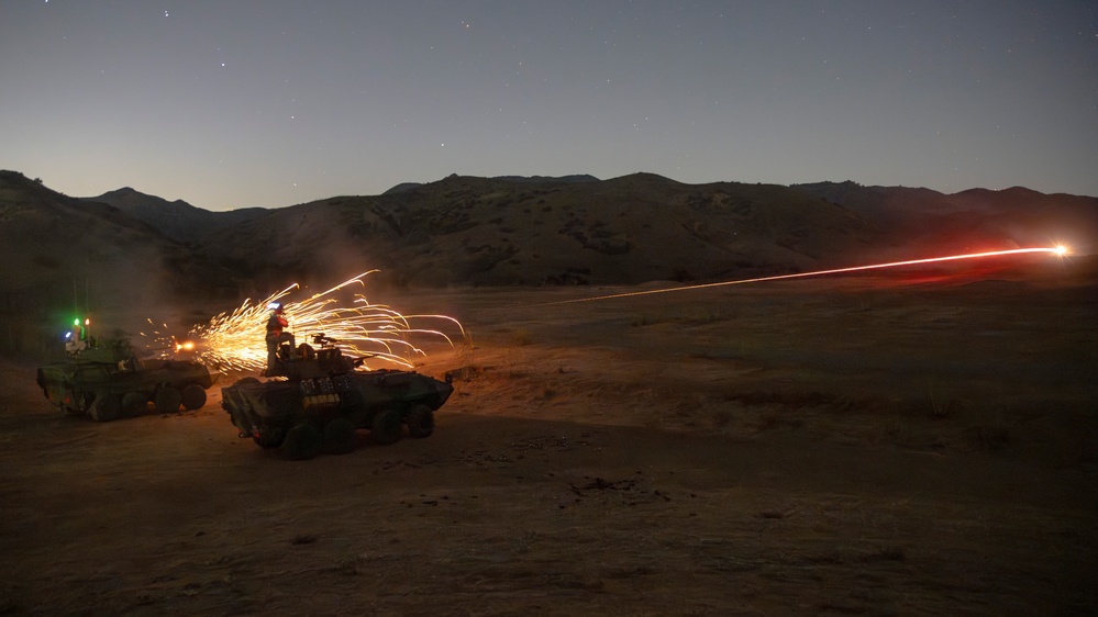 LAR Co. Conducts Low-Light Live-Fire Range at Camp Pendleton