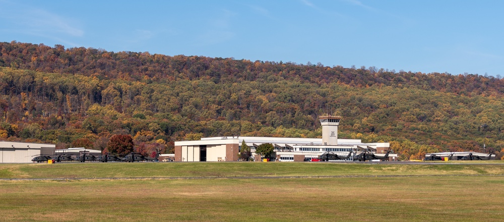 Brilliant fall colors on display at Fort Indiantown Gap