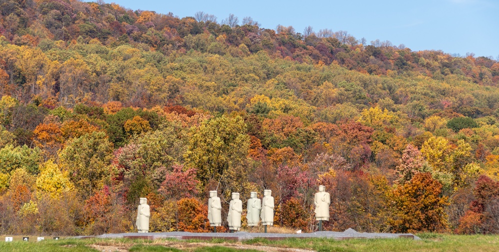 Brilliant fall colors on display at Fort Indiantown Gap