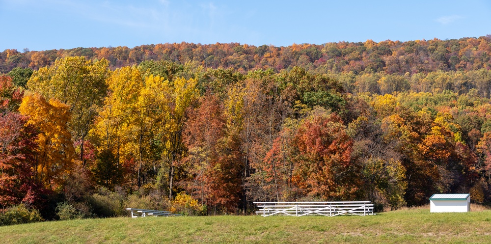 Brilliant fall colors on display at Fort Indiantown Gap