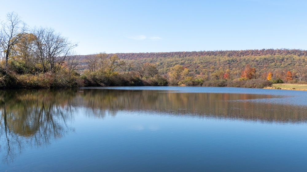 Brilliant fall colors on display at Fort Indiantown Gap