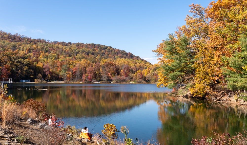 Brilliant fall colors on display at Fort Indiantown Gap