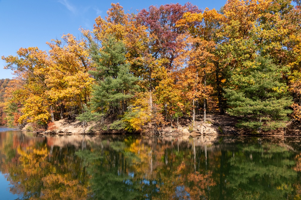 Brilliant fall colors on display at Fort Indiantown Gap