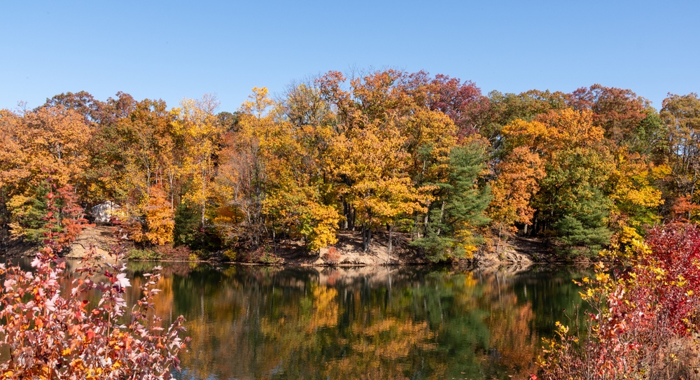 Brilliant fall colors on display at Fort Indiantown Gap