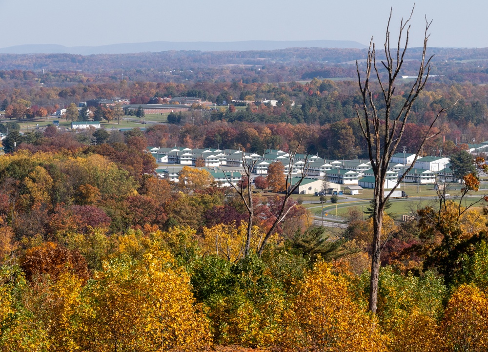 Brilliant fall colors on display at Fort Indiantown Gap