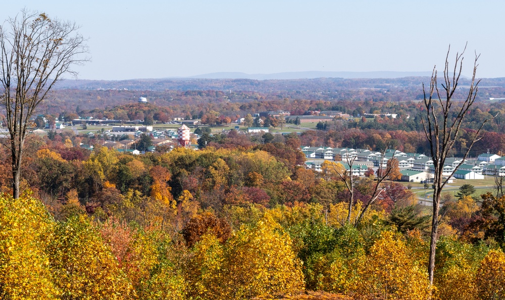 Brilliant fall colors on display at Fort Indiantown Gap