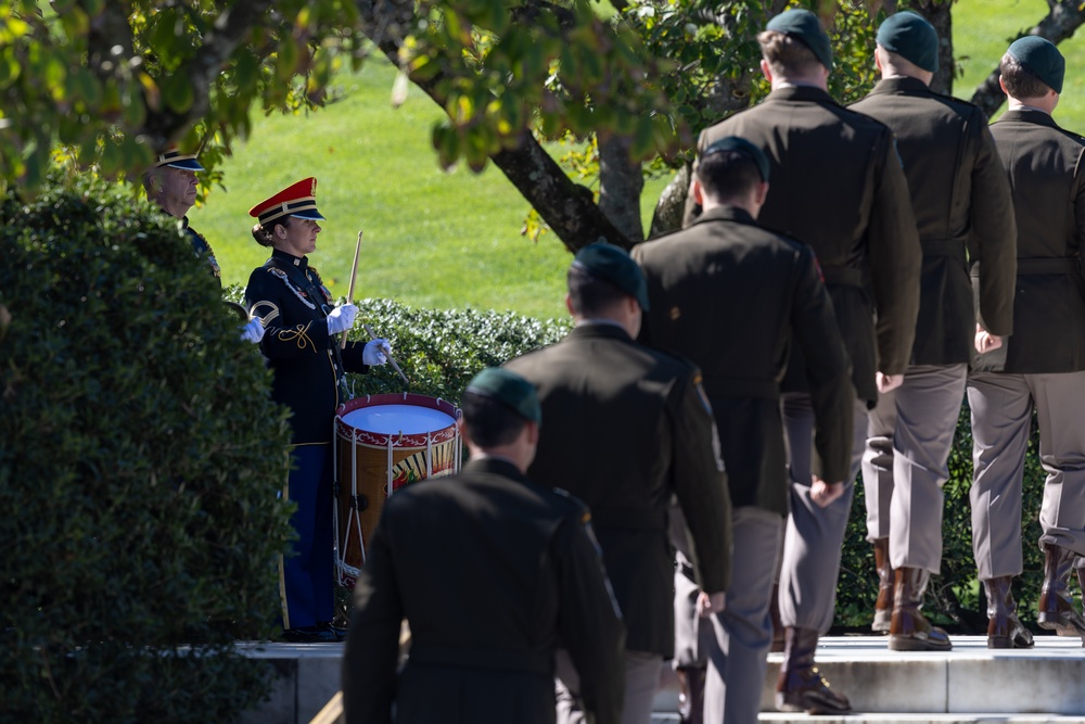 1st Special Forces Command (Airborne) honor President Kennedy with  Wreath Laying Ceremony in Arlington, Va