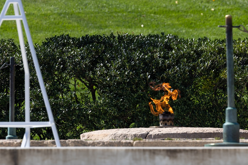 1st Special Forces Command (Airborne) honor President Kennedy with  Wreath Laying Ceremony in Arlington, Va