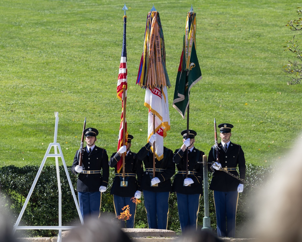 1st Special Forces Command (Airborne) honor President Kennedy with  Wreath Laying Ceremony in Arlington, Va