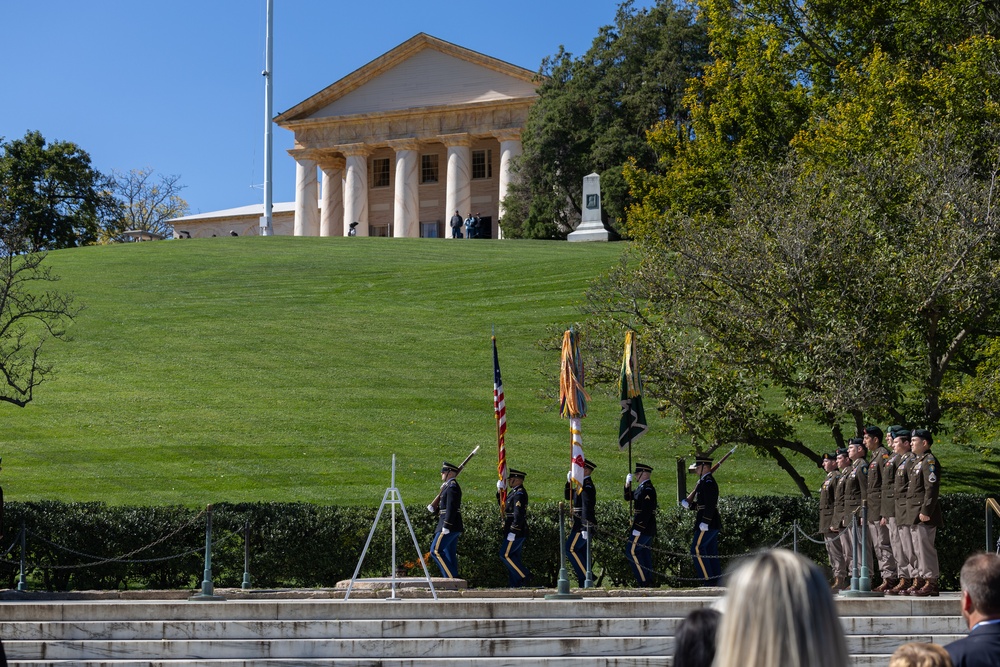 1st Special Forces Command (Airborne) honor President Kennedy with  Wreath Laying Ceremony in Arlington, Va