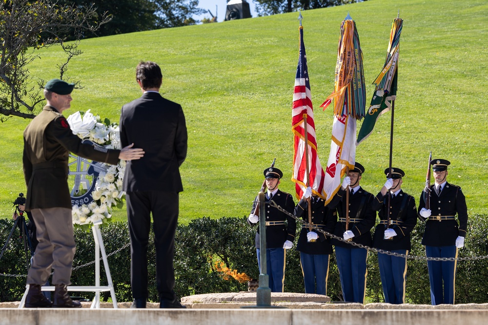 1st Special Forces Command (Airborne) honor President Kennedy with  Wreath Laying Ceremony in Arlington, Va