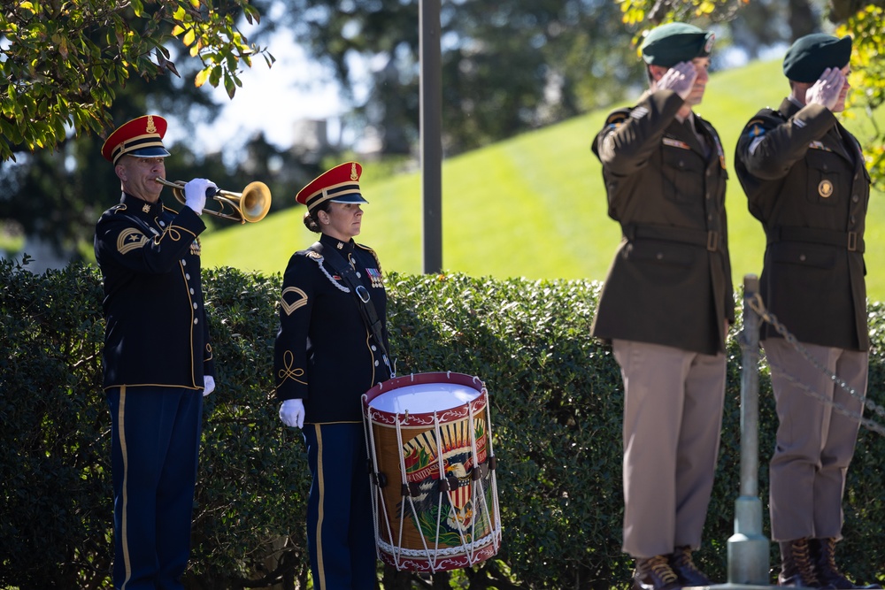 1st Special Forces Command (Airborne) honor President Kennedy with  Wreath Laying Ceremony in Arlington, Va