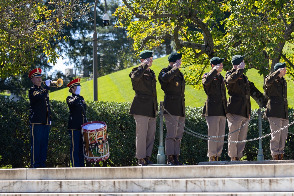 1st Special Forces Command (Airborne) honor President Kennedy with  Wreath Laying Ceremony in Arlington, Va