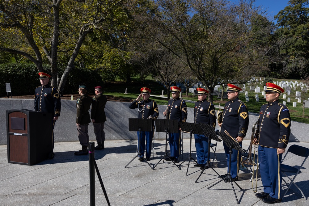 1st Special Forces Command (Airborne) honor President Kennedy with  Wreath Laying Ceremony in Arlington, Va