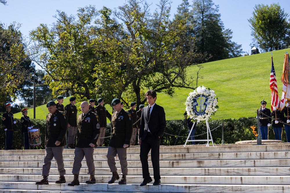 1st Special Forces Command (Airborne) honor President Kennedy with  Wreath Laying Ceremony in Arlington, Va