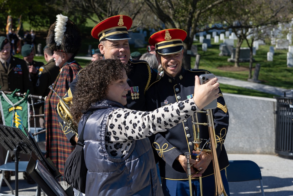 1st Special Forces Command (Airborne) honor President Kennedy with  Wreath Laying Ceremony in Arlington, Va