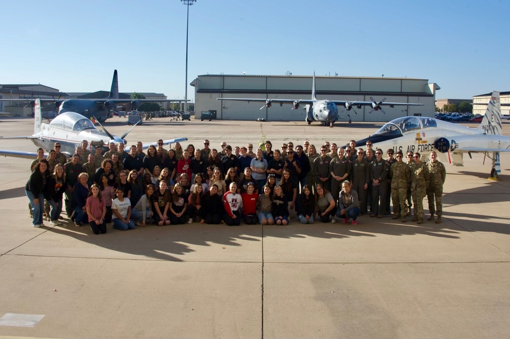 Airmen, local ISD students join Combat Women in Aviation fly-in