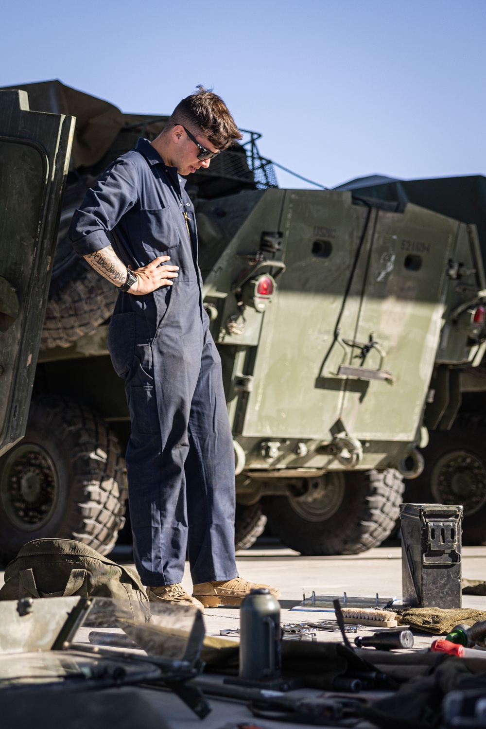 3rd LAR conducts Joint Limited Technical Inspection during 2024 Bushmaster Challenge