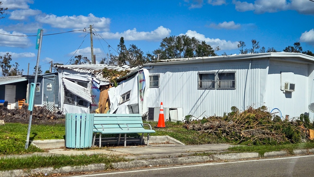 Damage from Hurricane Milton in Polk County