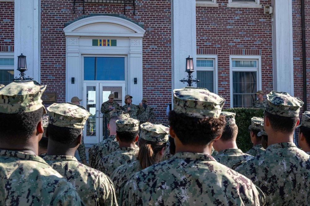 CNO Visits Information Warfare Training Command Corry Station