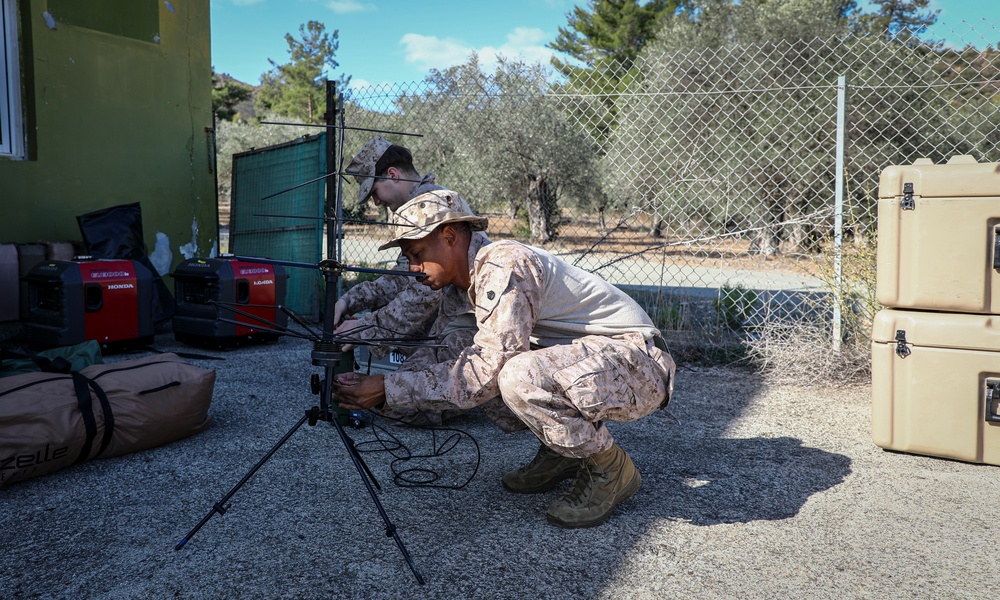 CLB 24, 24th MEU (SOC) Set Up Satellite Communications in Larnaca, Cyprus