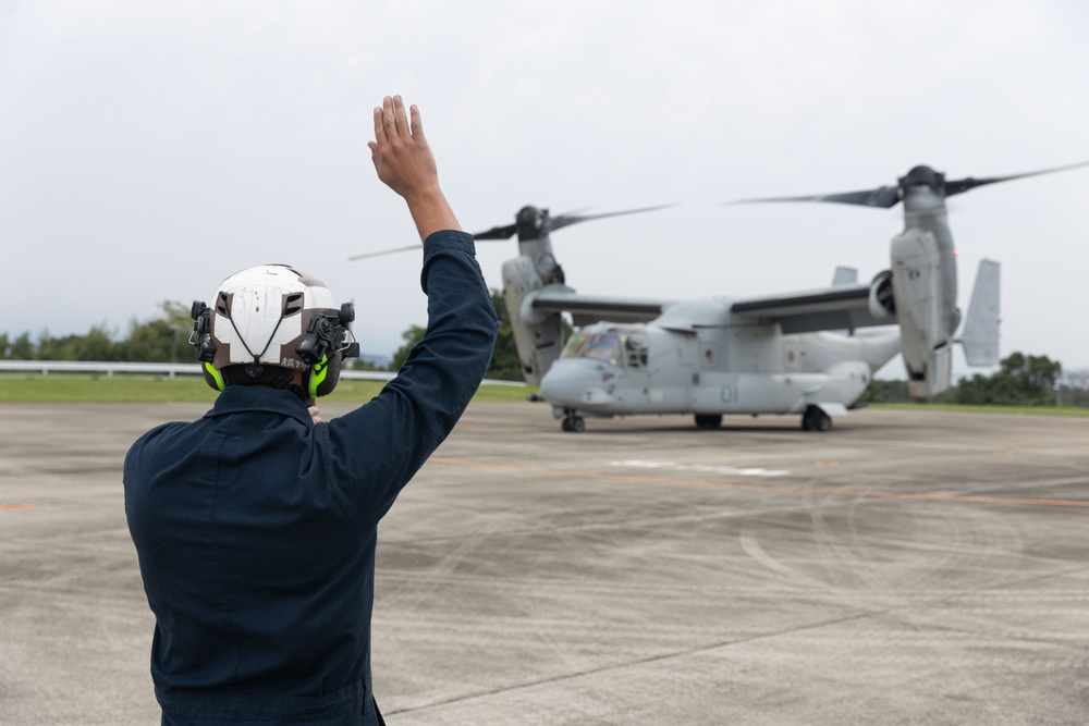 KS25 | VMM-265 takes off from JGSDF Camp Takayubaru for low-altitude training