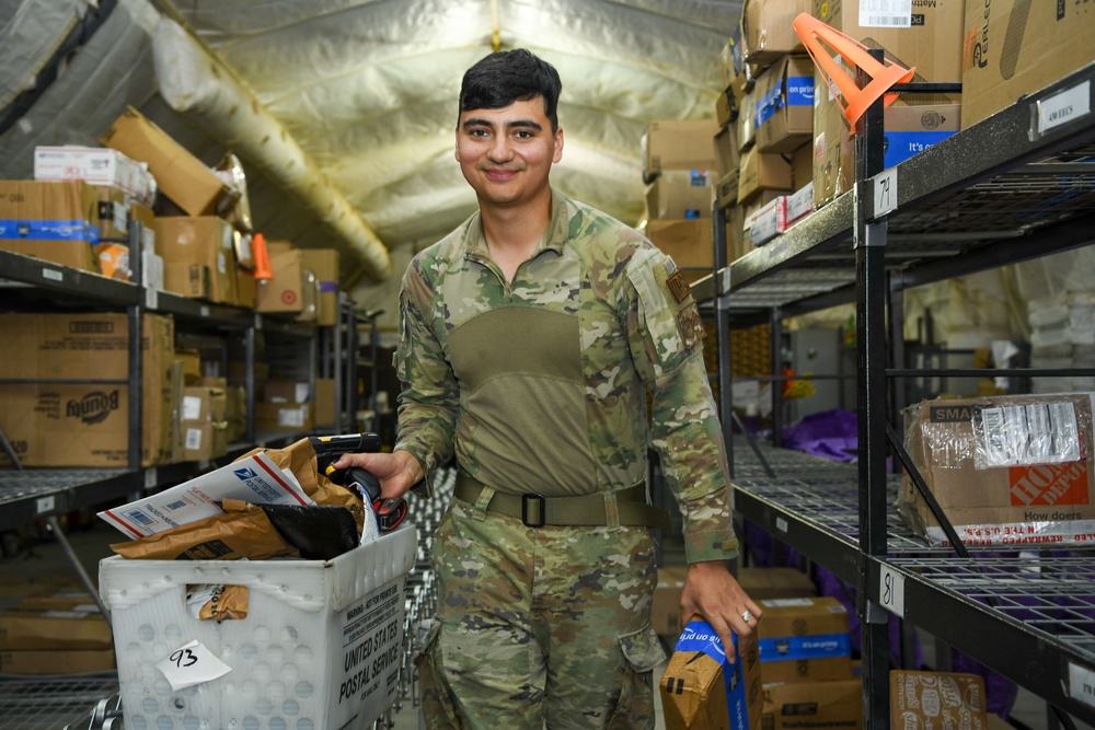 378th EFSS Airmen Process Approximately 3,346 Pieces of Mail