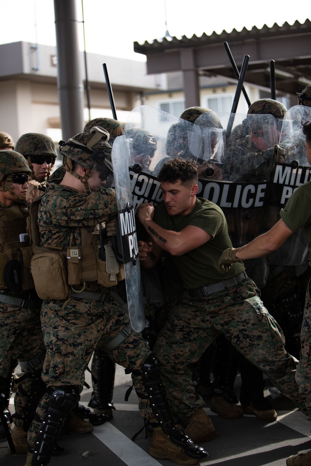 Keen Sword 25: MCAS Iwakuni Marines and Sailors Response to simulated Riot