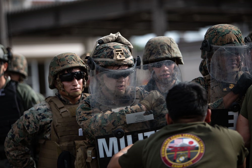 Keen Sword 25: MCAS Iwakuni Marines and Sailors Response to simulated Riot