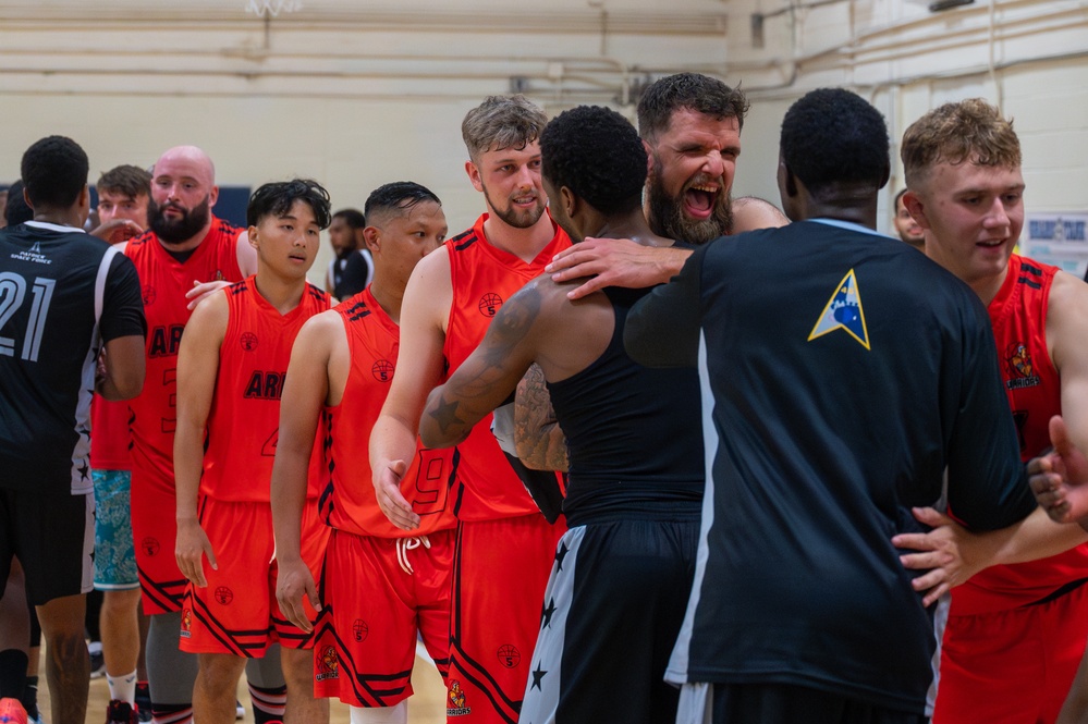 British Army basketball team plays Patrick Space Force Base Sharks