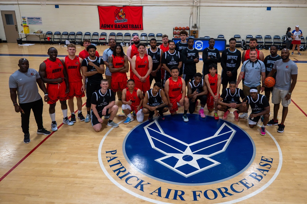 British Army basketball team plays Patrick Space Force Base Sharks