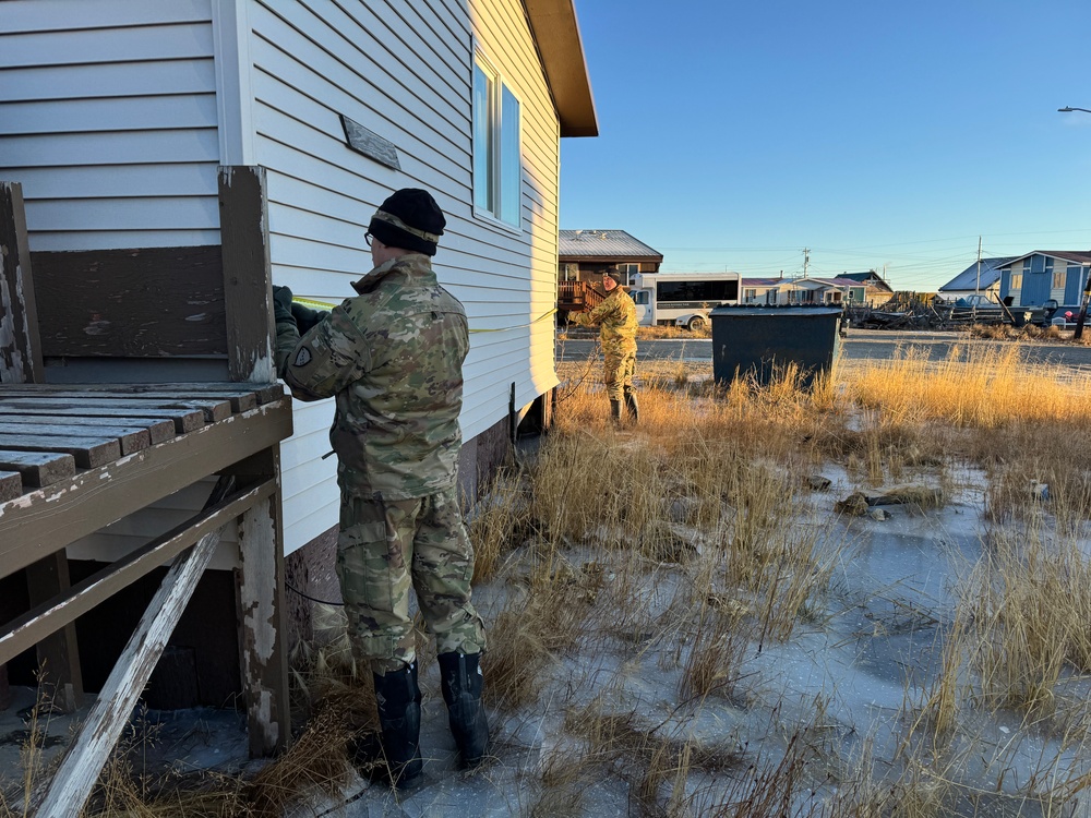 Alaska Organized Militia assists Kotzebue with storm response