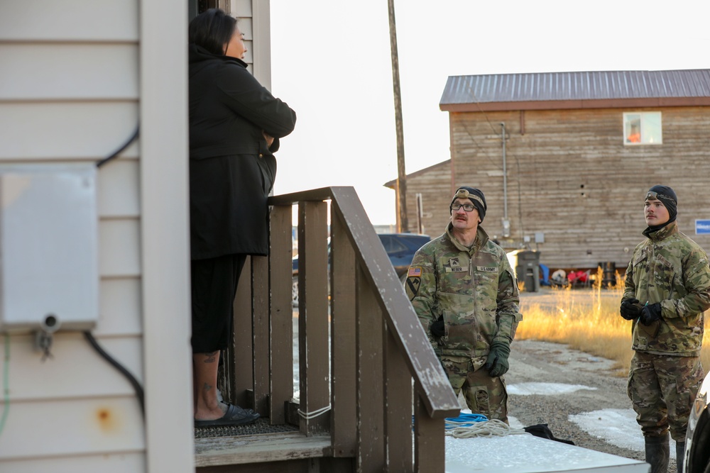 Alaska Organized Militia assists Kotzebue with storm response