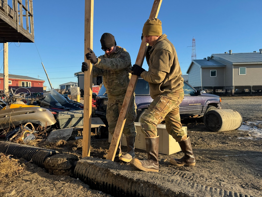 Alaska Organized Militia assists Kotzebue with storm response