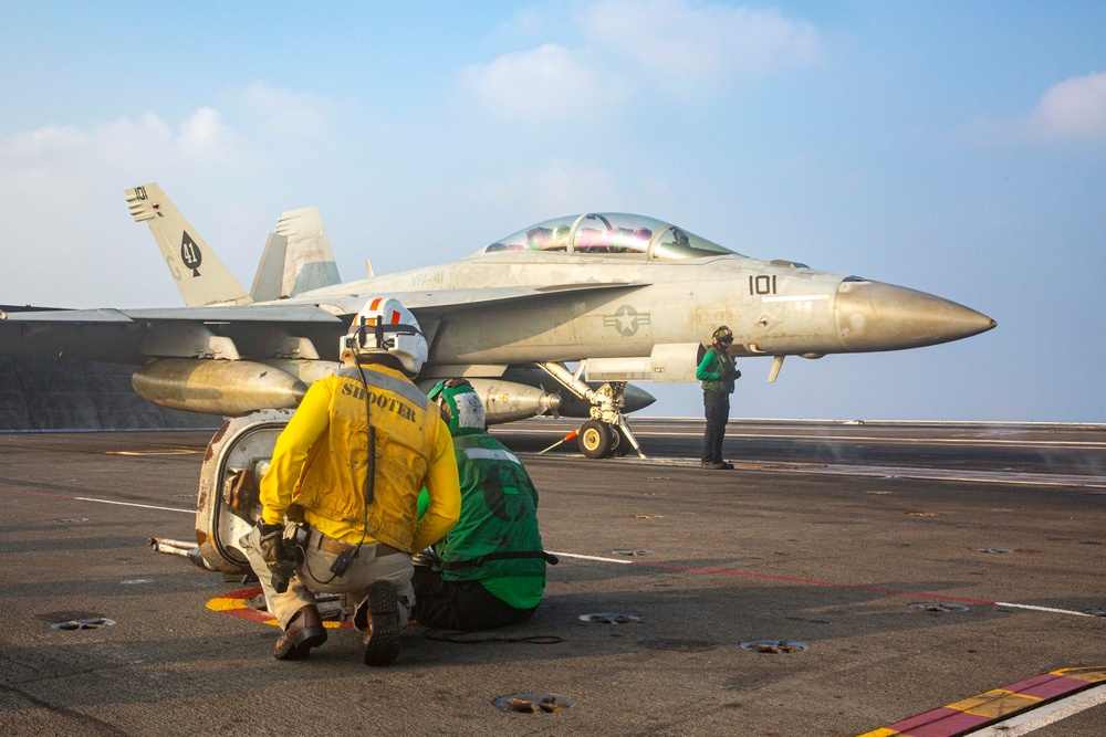 Abraham Lincoln conducts routine flight operations