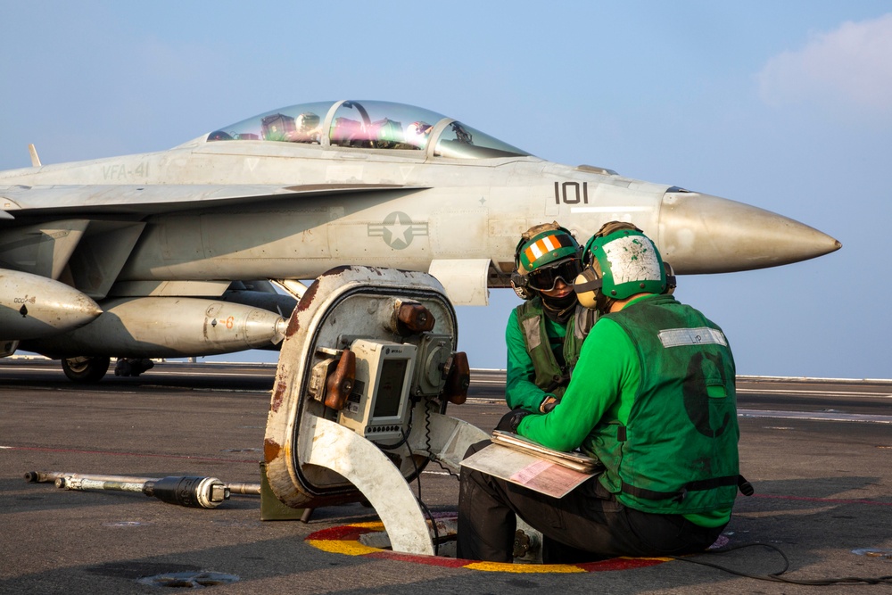 Abraham Lincoln conducts routine flight operations