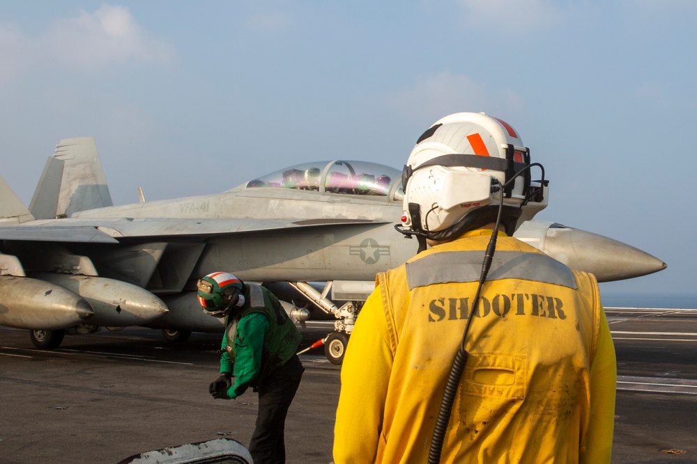 Abraham Lincoln conducts routine flight operations