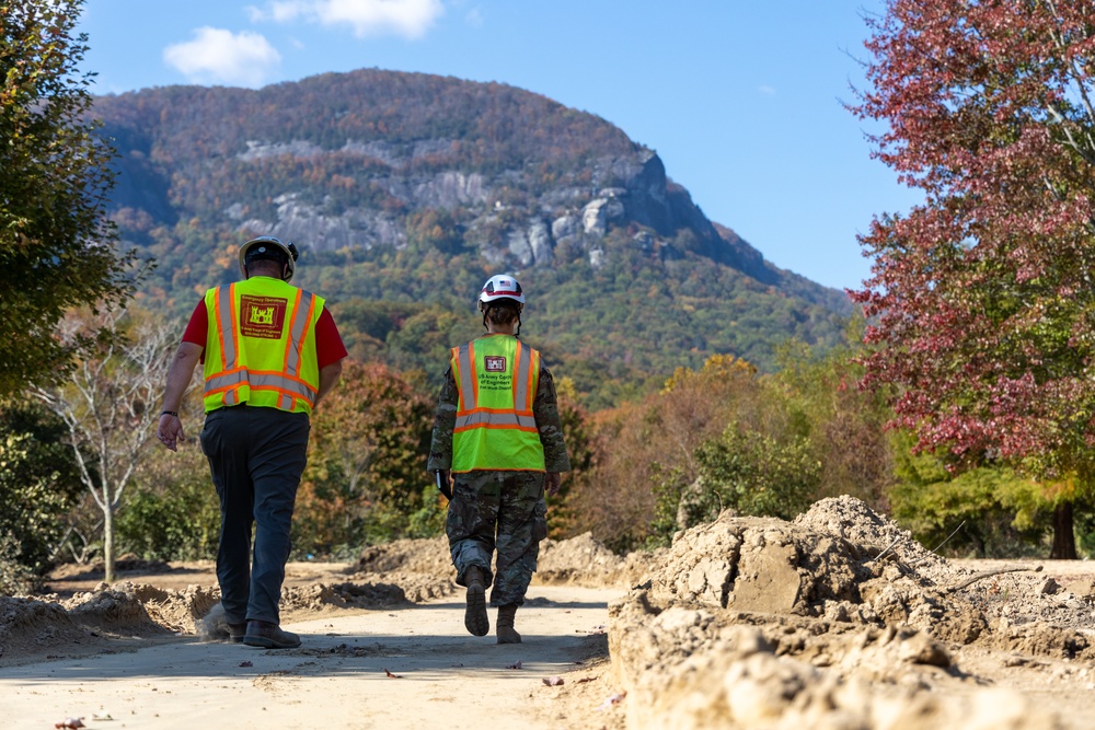 Task Force Debris and USACE Officials Survey Lake Lure’s Post-Storm Conditions