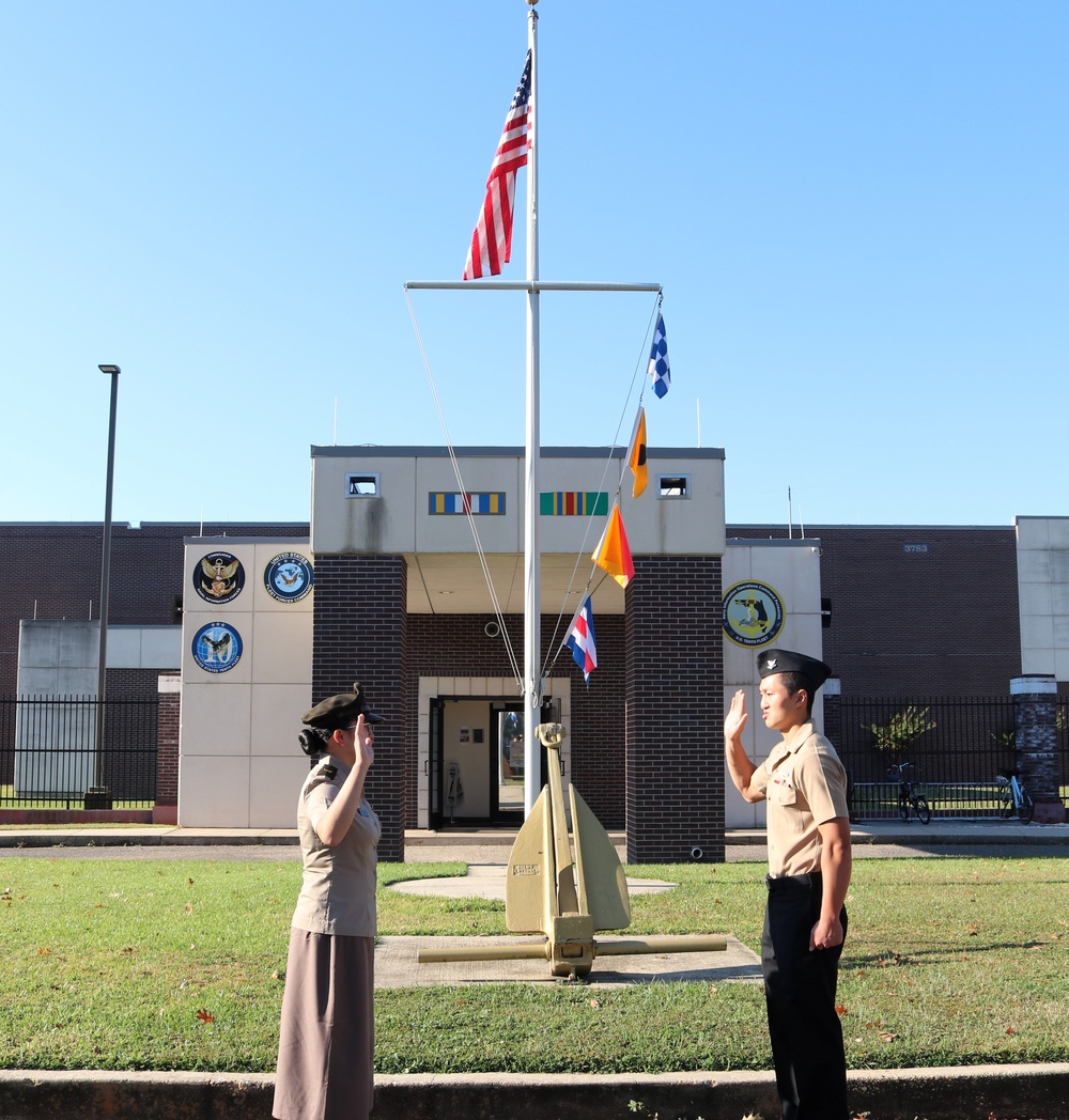 NIOC Pensacola Sailor Reenlistment