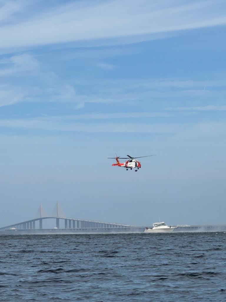 Coast Guard rescues boater near Sunshine Skyway Bridge