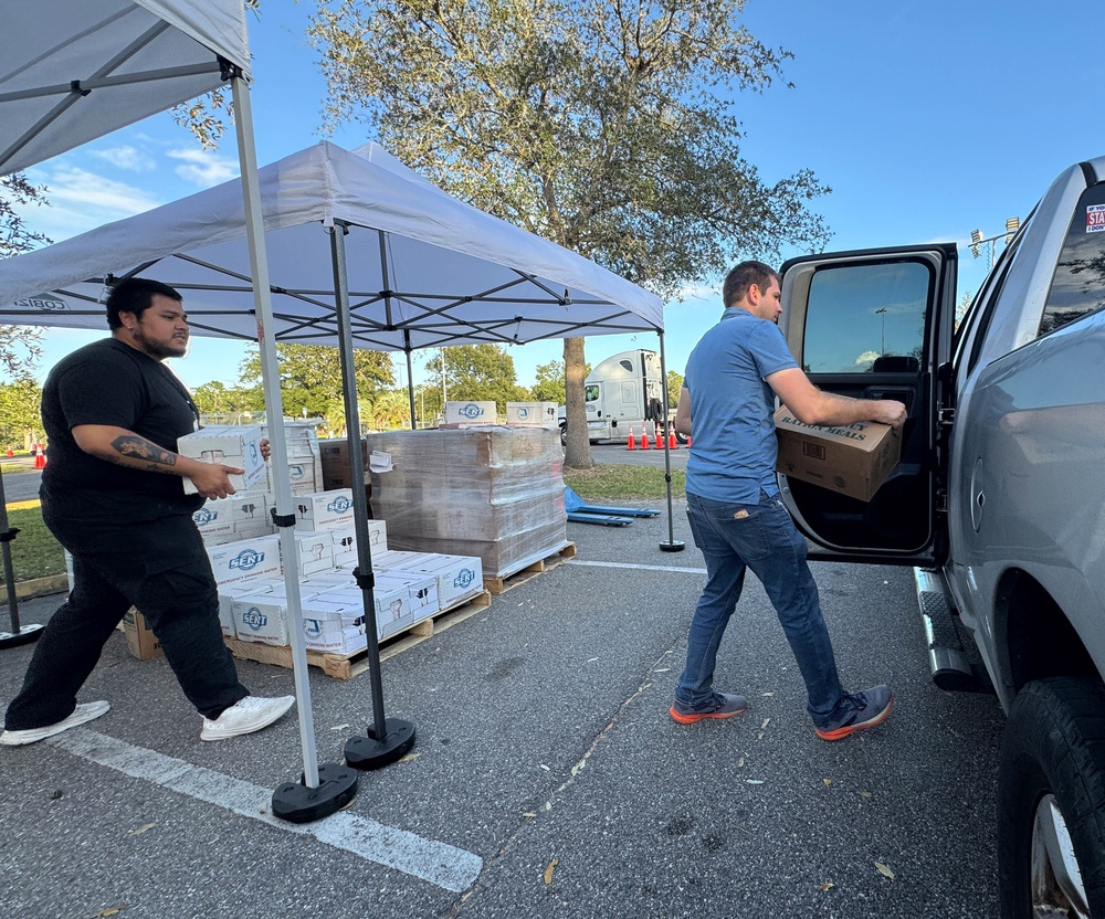 Food Distribution to Hurricane Survivors