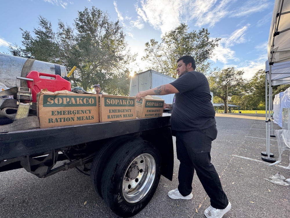 Food Distribution to Hurricane Survivors