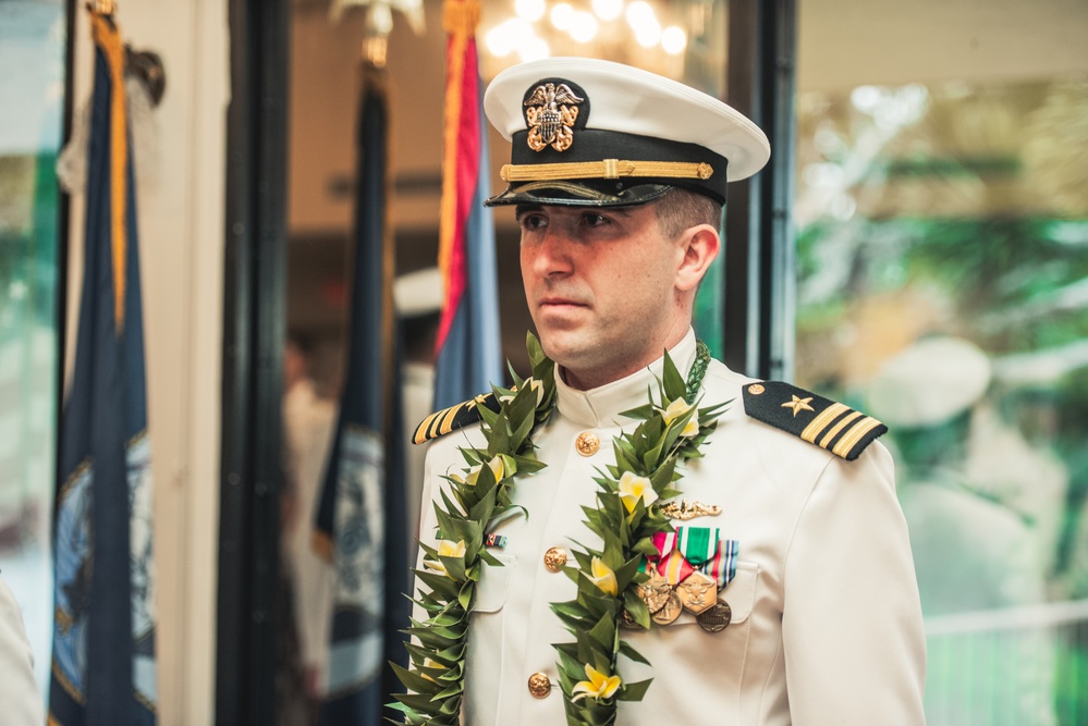 Navy Reserve Center Guam Holds Change of Command Ceremony